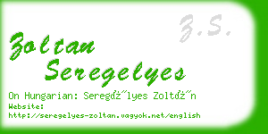 zoltan seregelyes business card